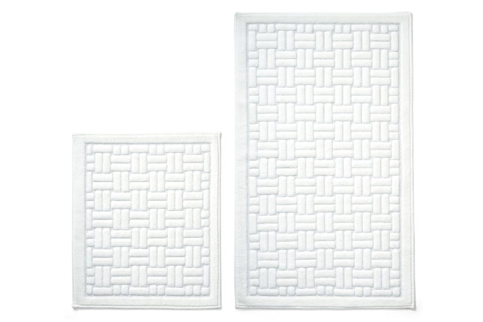 Mijölnir Juego de alfombrillas de baño de algodón en crema (2 piezas)